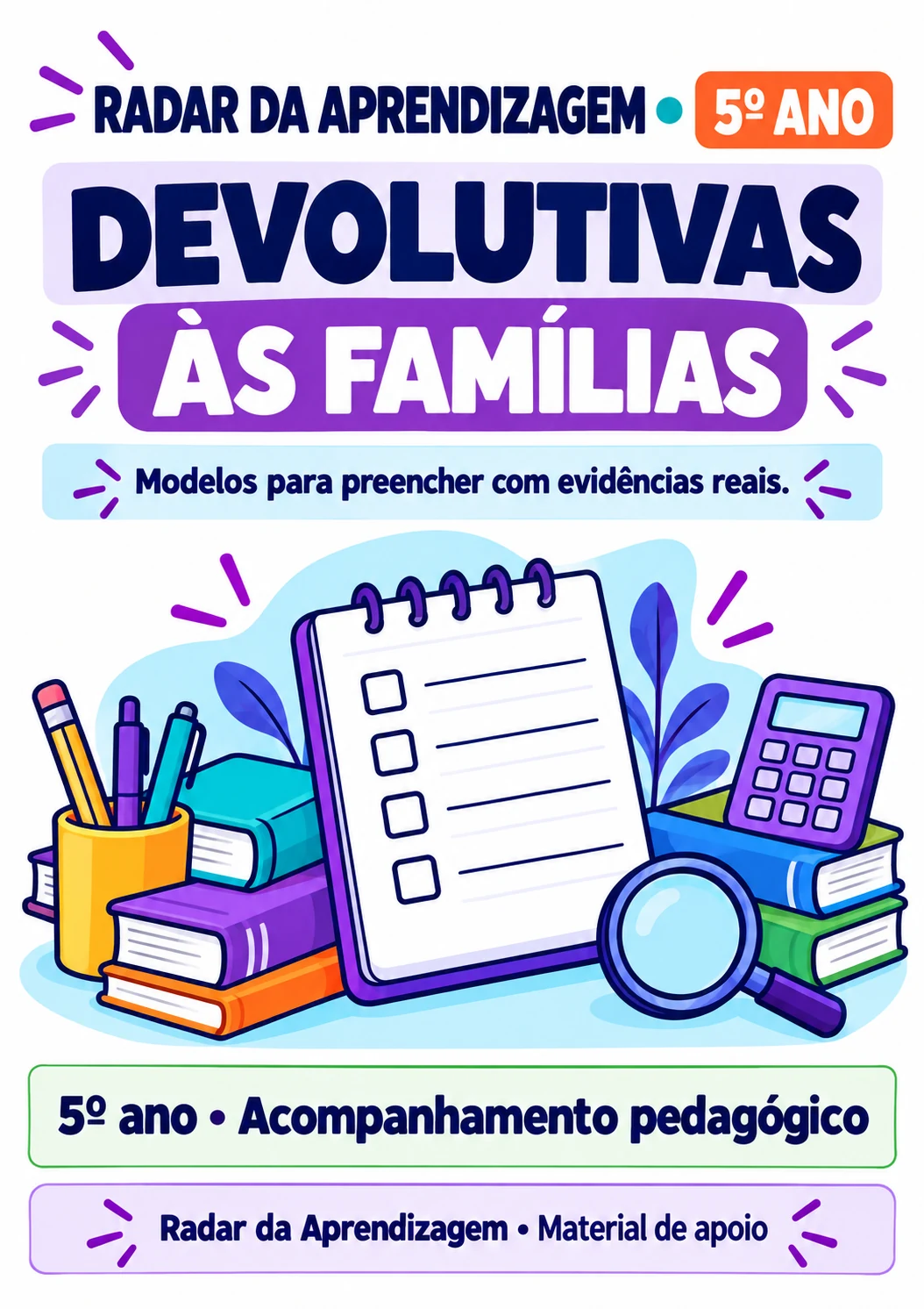 Capa real do bônus Devolutivas às Famílias